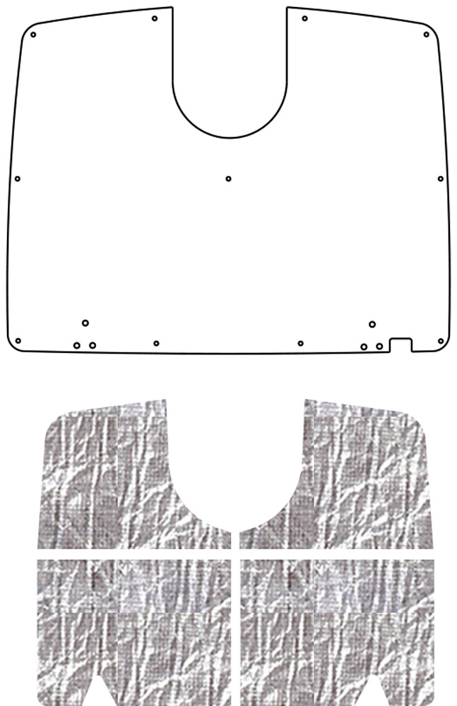 1961-1962 C1 Corvette QuietRide Solutions AcoustiHood Under Trunk Cover Smooth